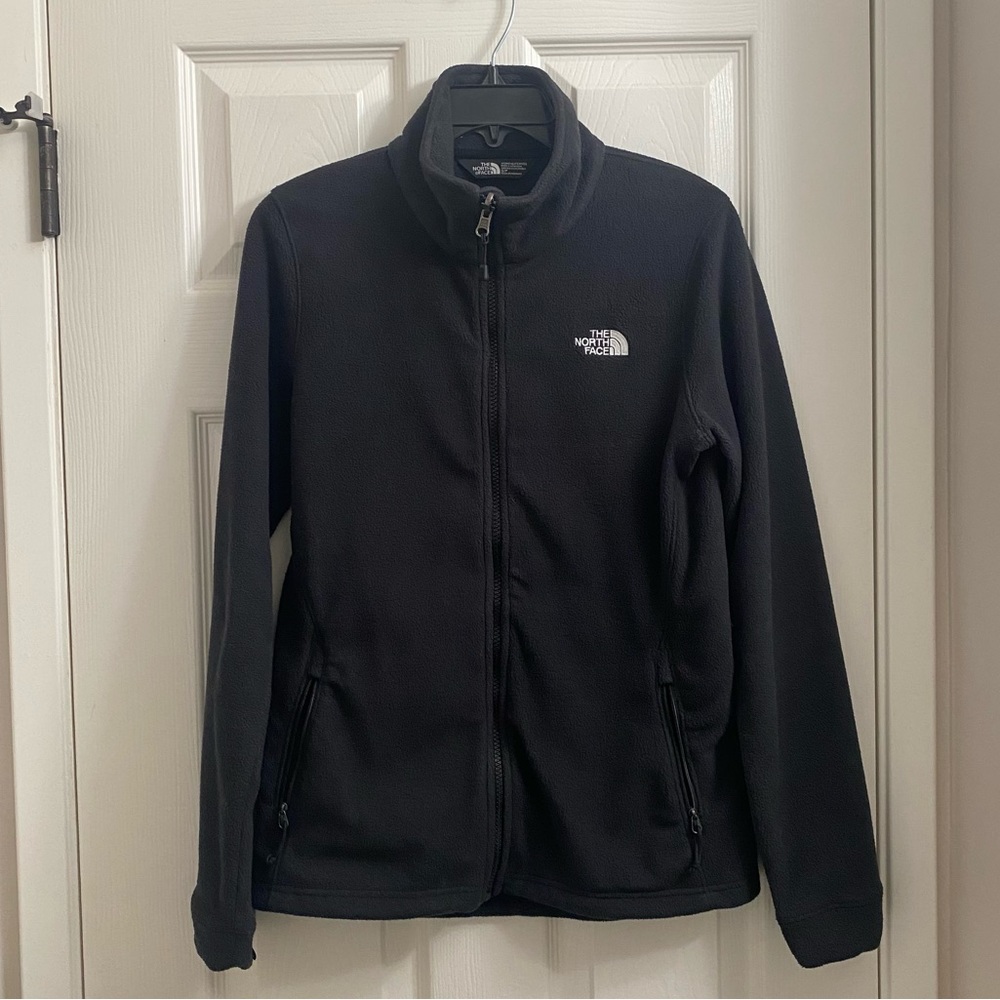 The North Face Black Zip Up Fleece Jacket - Size Small